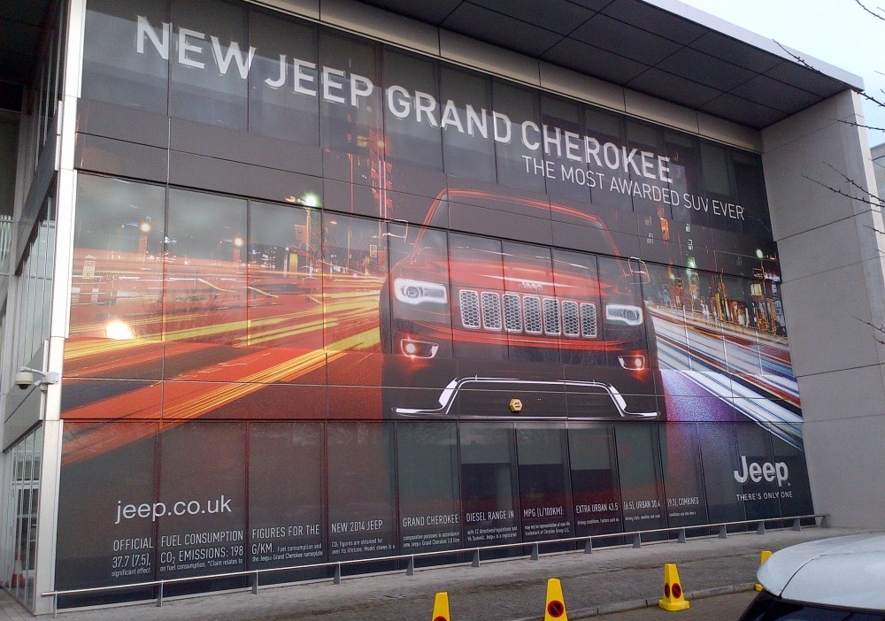 Fiat Auto UK Head Office Amazing Building Wrap