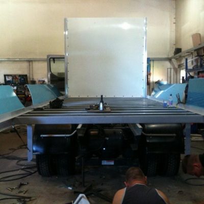 The third chassis in the series of three new trucks is now under construction
