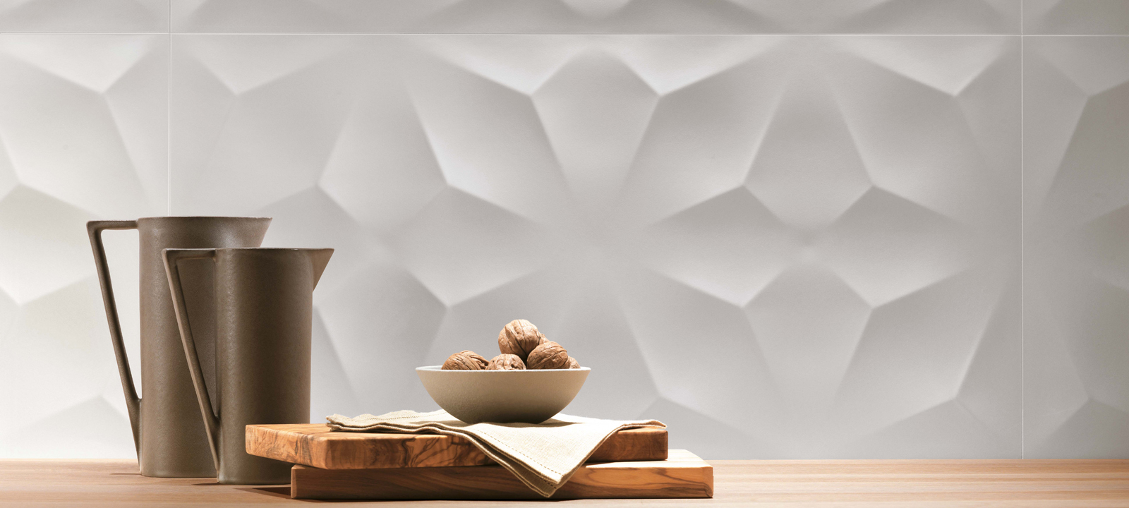 3D Wall Diamond White