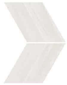 Marvel Bianco Dolomite Chevron Lappato 22.5x22.9 cm