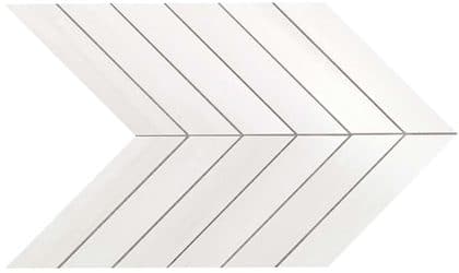 Marvel Bianco Dolomite Chevron Wall 30.5x25 cm