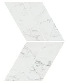 Marvel Carrara Pure Chevron Lappato 22.5x22.9 cm