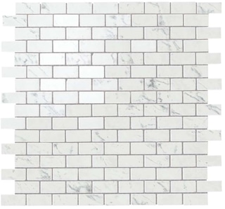 Marvel Carrara Pure Lappato Mosaico Burattato 29.8x29.8 cm