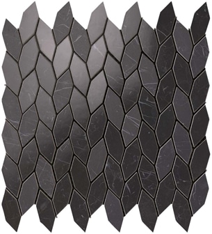 Marvel Nero Marquina Twist Mosaico 30.5x30.5 cm