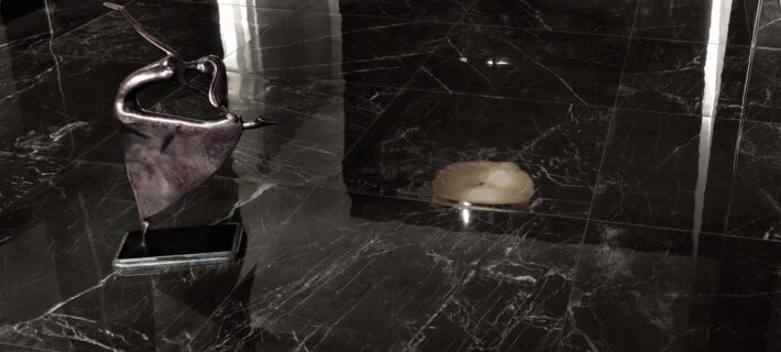 Minoli Evolution Marvel Noir Saint Laurent Black Marble Effect Tiles 05