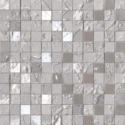 light grey mosaic tiles