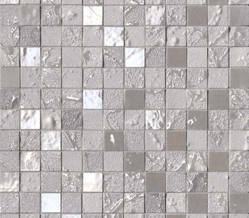 light grey mosaic tiles
