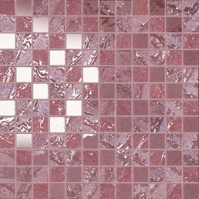 pink mosaic tiles