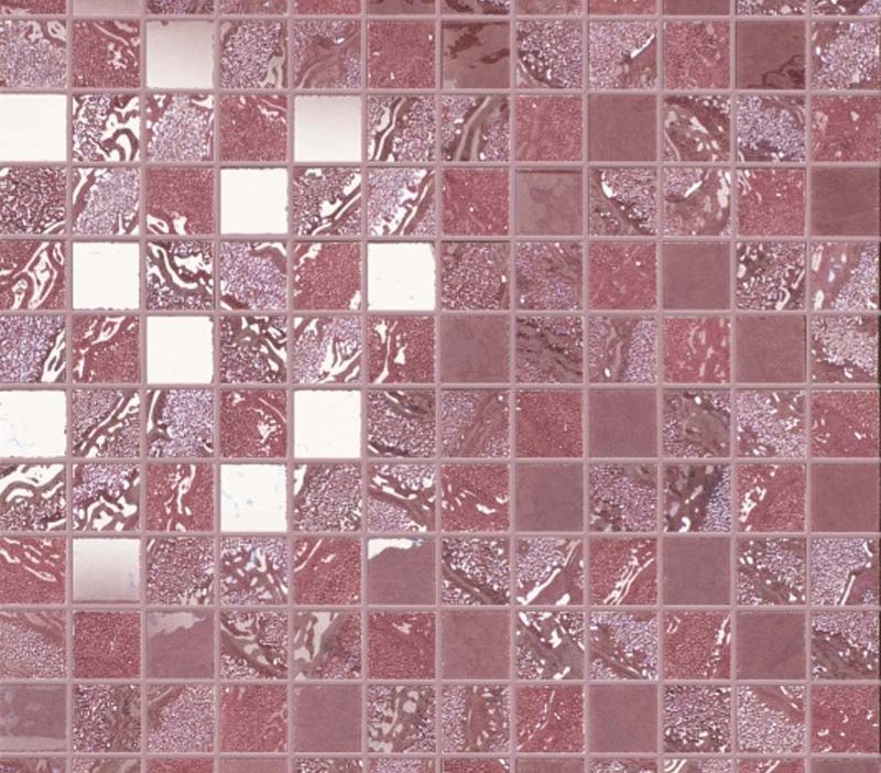 pink mosaic tiles
