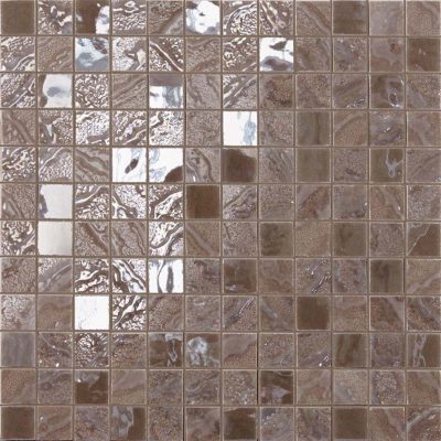 brown mosaic tiles
