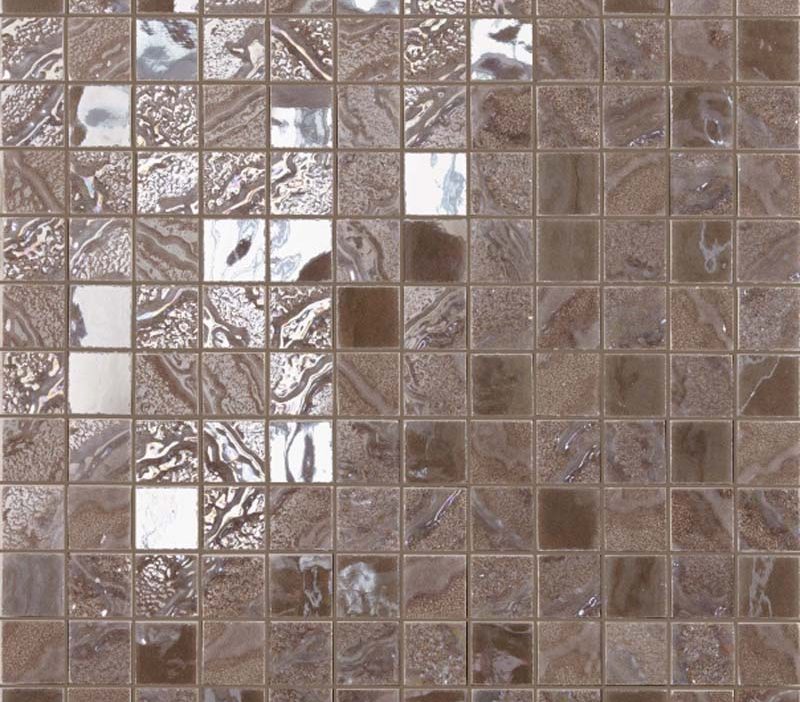 brown mosaic tiles