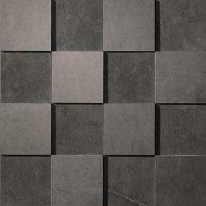 Marvel Grey Stone 3D Mosaico 30x30 cm