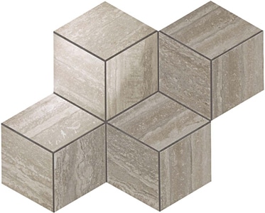 Marvel Travertino Silver Esagono Lappato Mosaico 30x35 cm