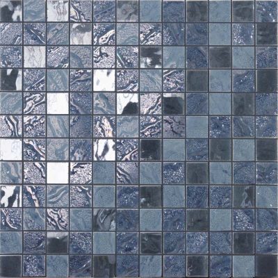 blue mosaic tile