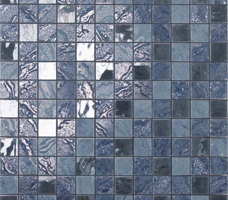 blue mosaic tile