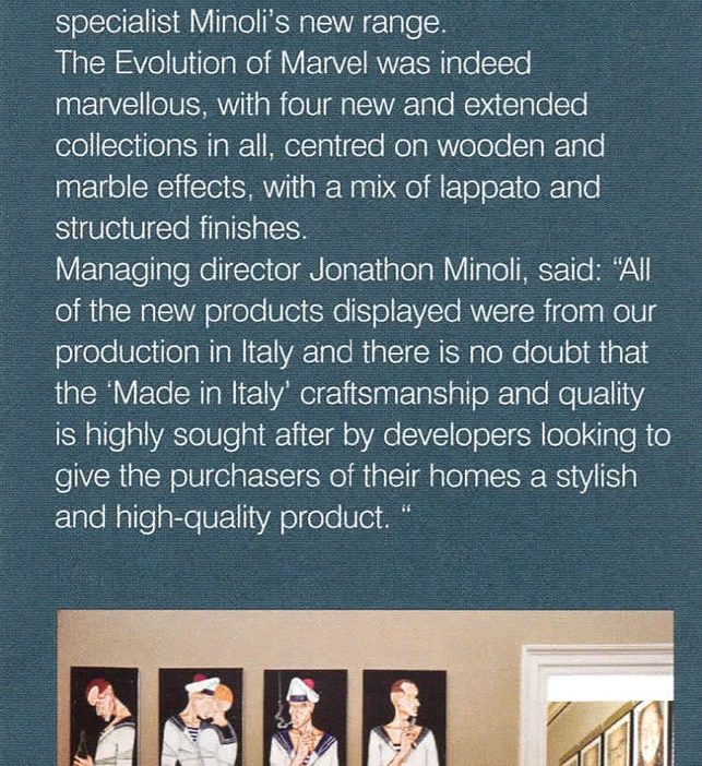 Minoli Featured Showhouse Magazine 2