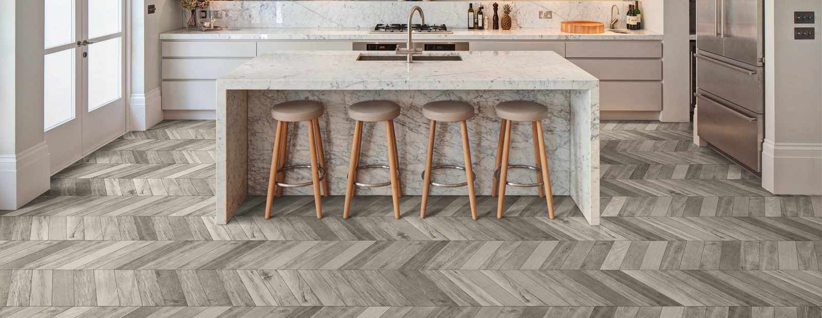 Tree-Soul Grey Chevron