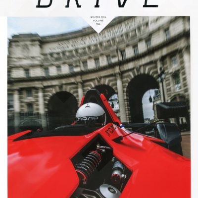 Drive Magazine Cover, the Official Magazine of HR Owen Ferrari